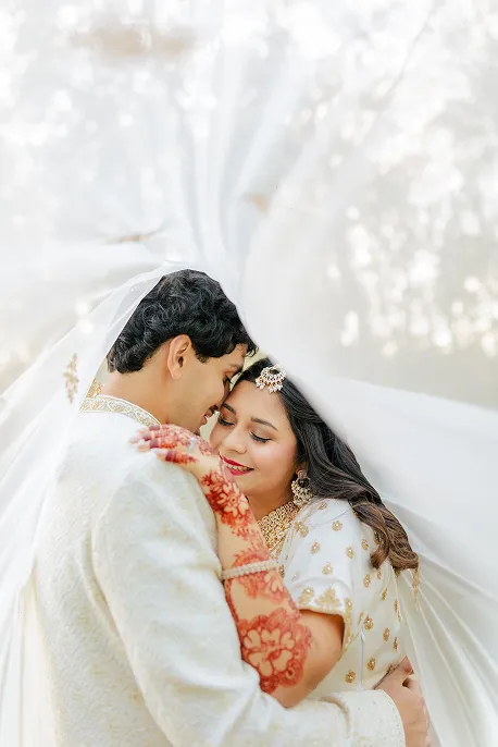 Modern wedding portrait by Kashif Syed Weddings